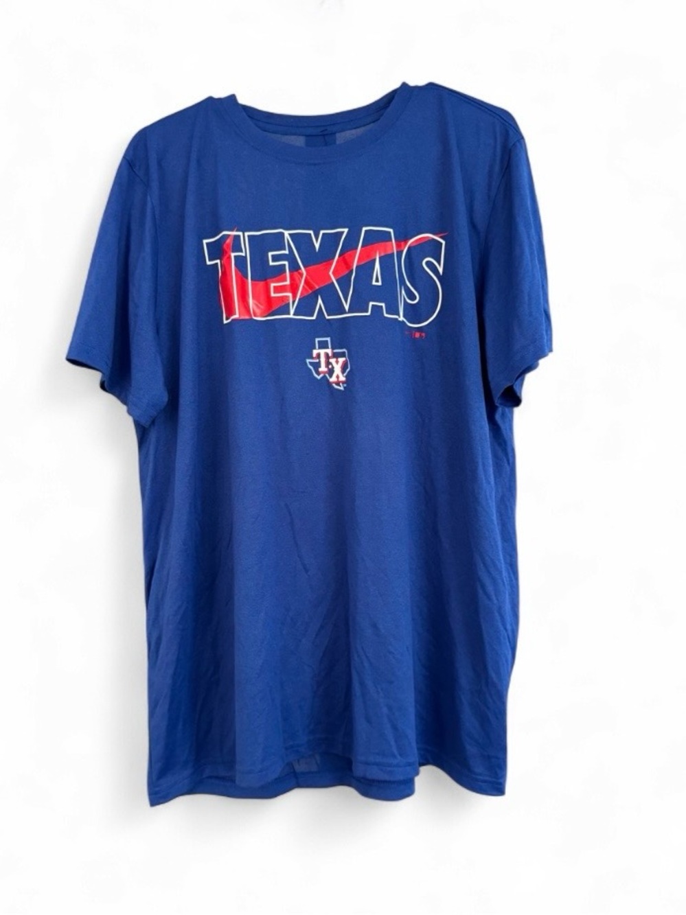 NWT Nike Dri-FIT Texas Rangers Graphic T-Shirt Royal Blue Men's Size XL